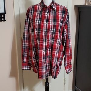 Red Plaid Button Down Shirt